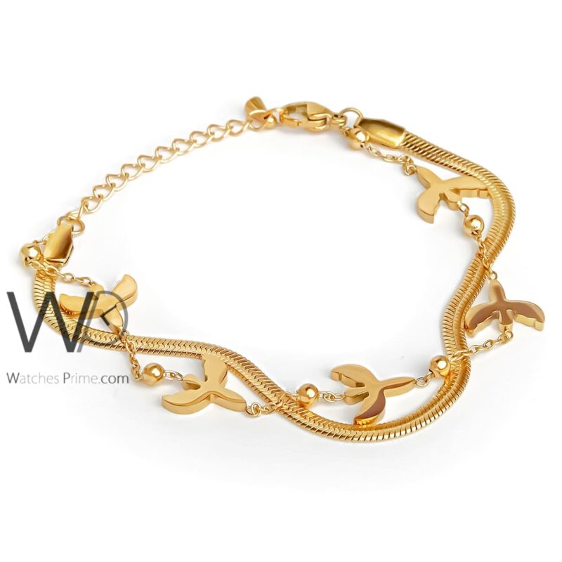 Stainless steel gold bracelet for ladies | Watches Prime