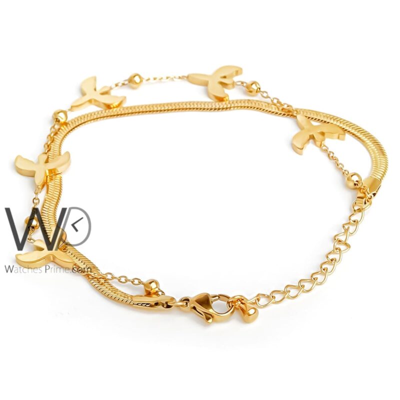 Stainless steel gold bracelet for ladies | Watches Prime