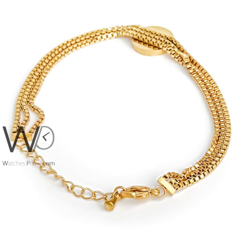 Women's stainless steel bracelet gold color | Watches Prime