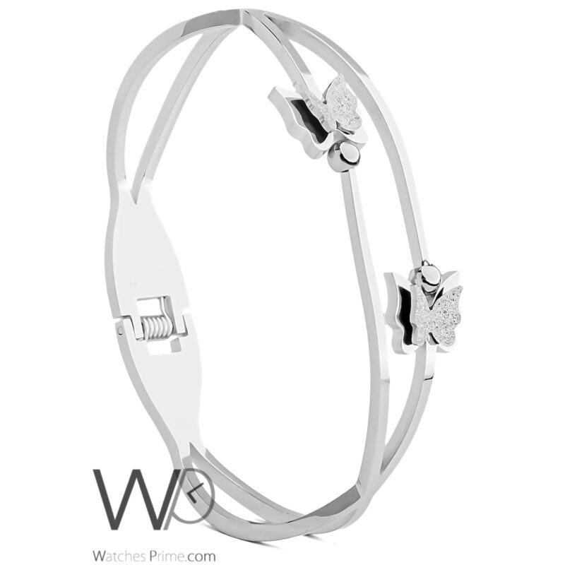 Butterflies silver double bracelet | Watches Prime