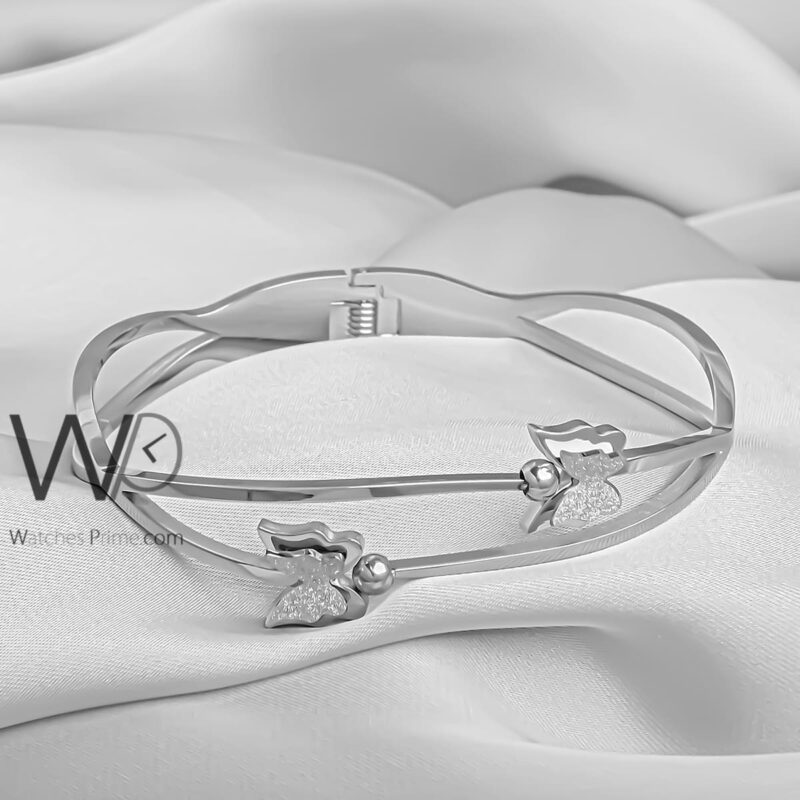 Butterflies silver double bracelet | Watches Prime